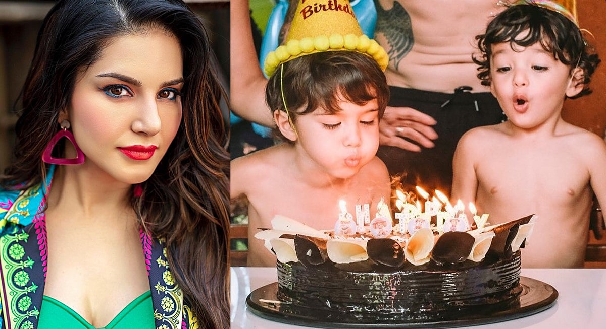 Sunny Leone shares an emotional note as her twins Noah and Asher turn 3