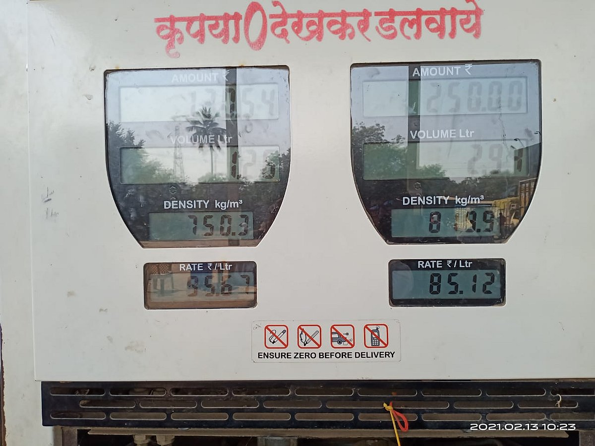 Price of petrol in Maharashtra