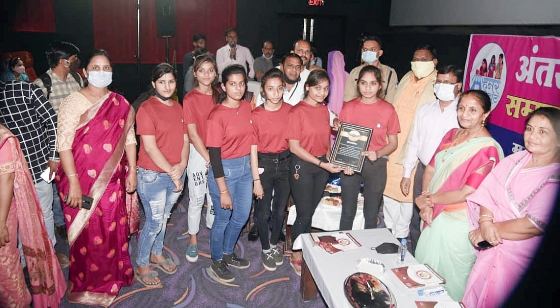 Sanitary pads were distributed in Ratlam on Monday 