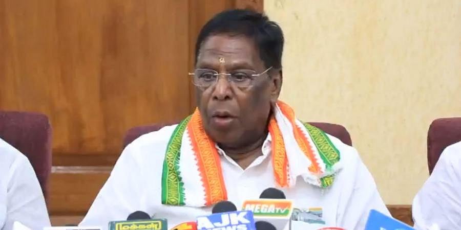 Puducherry: Narayanasamy out of contest, BJP fields Congress rebels
