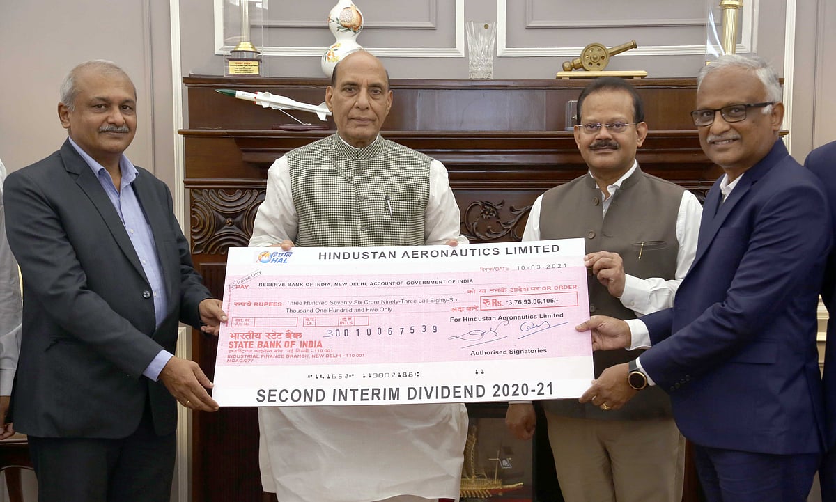 HAL pays second interim dividend to GOI