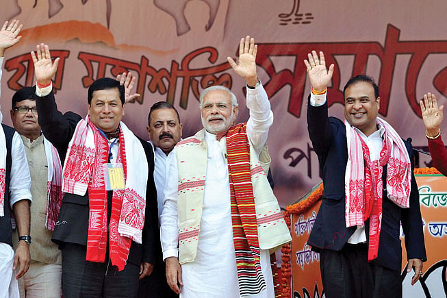 Assam Assembly polls: NDA set to clinch power again but with narrow margin, states opinion poll