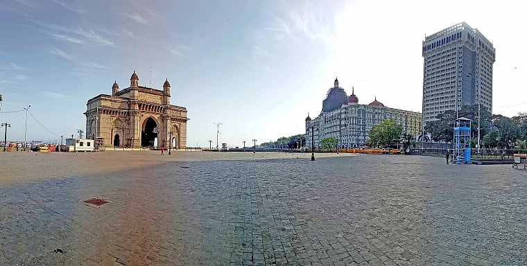 One of the major attractions of the city, the Gateway of India witnessed zero tourist amid lockdown