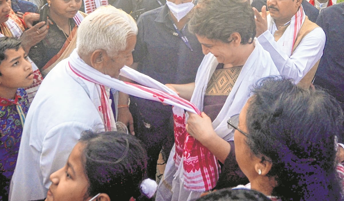 Priyanka Gandhi begins 2-day Assam visit