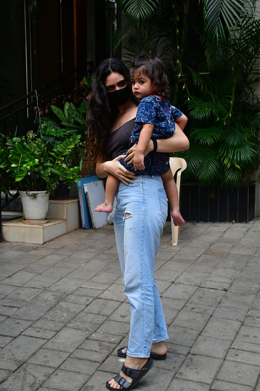 Gabriella Demetriades with son