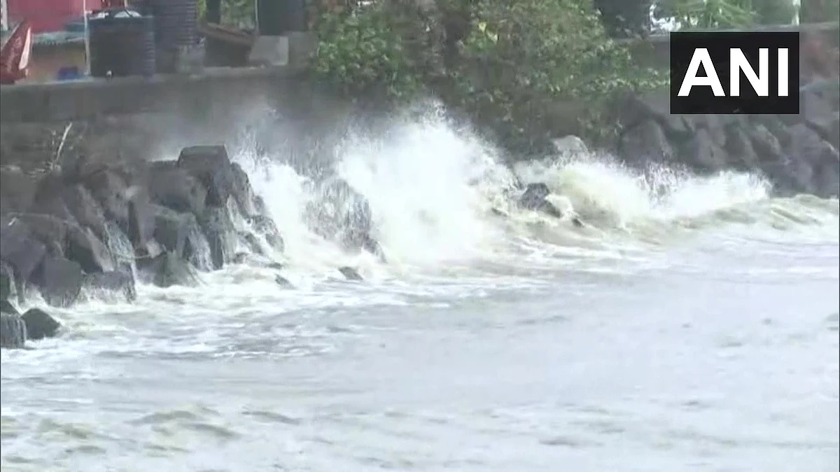 Cyclone Tauktae hit coastal parts of Goa. Visuals from Panaji on May 16, 2021.