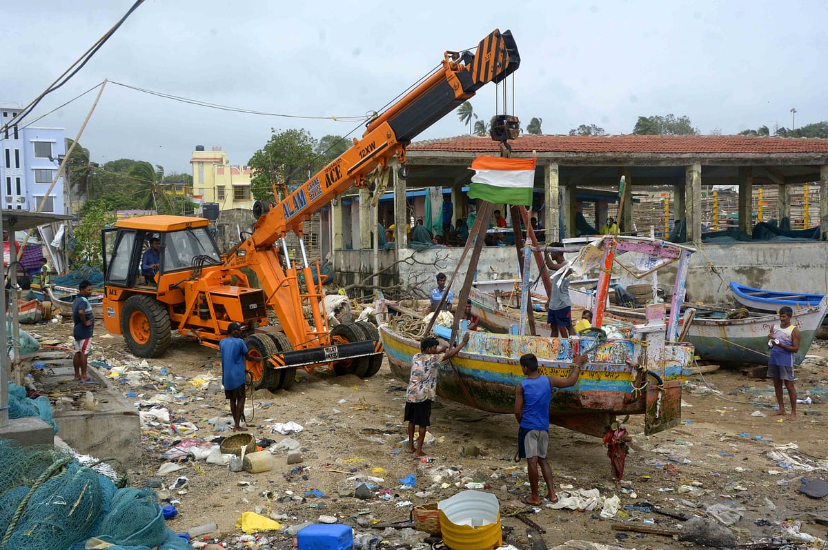 cyclone Tauktae which unleashed its wrath on Mumbaikars on Monday had caused heavy damage to the properties of the fishermen of the city as well. Visuals from Madh Island