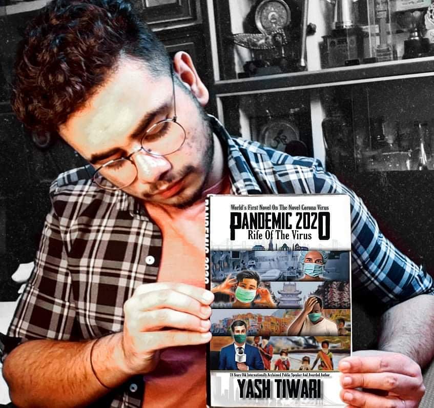 In Picture: Yash Tiwari and his book 'Pandemic 2020: Rife of the Virus'