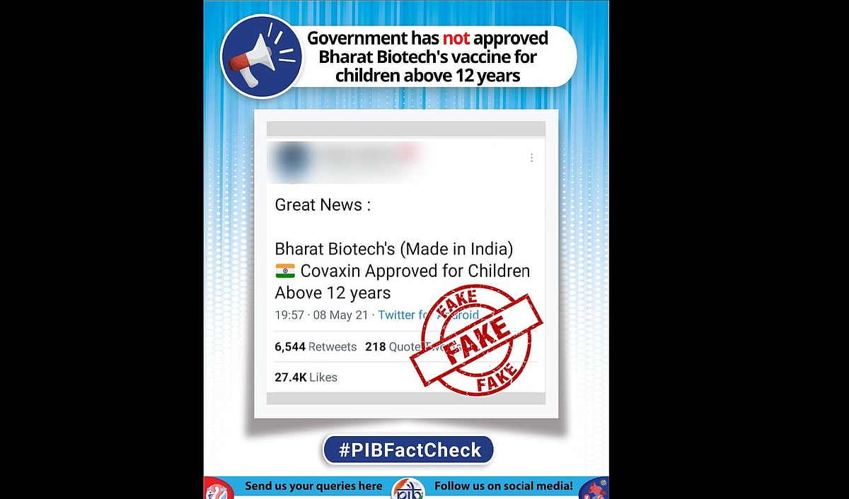 Who can get vaccinated with Covaxin? Centre debunks viral post claiming it has been approved for...