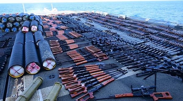 US Navy confiscates weapons in Arabian Sea likely bound for Yemen 