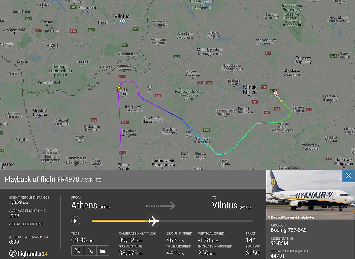 Image tweeted by @flightradar24