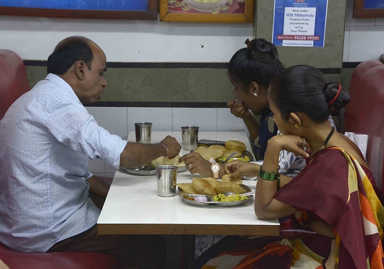 People at Malad's famous MM Mithaiwala