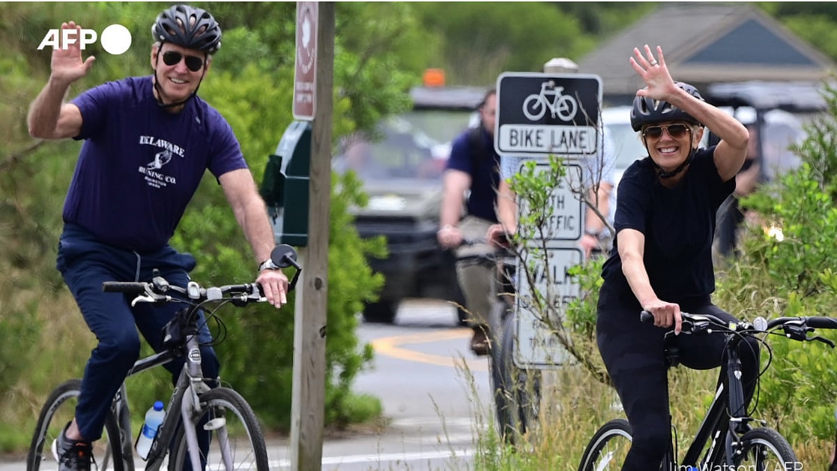 USA's first couple goes biking on Jill Biden's birthday; Twitterati fall in love with adorable photos