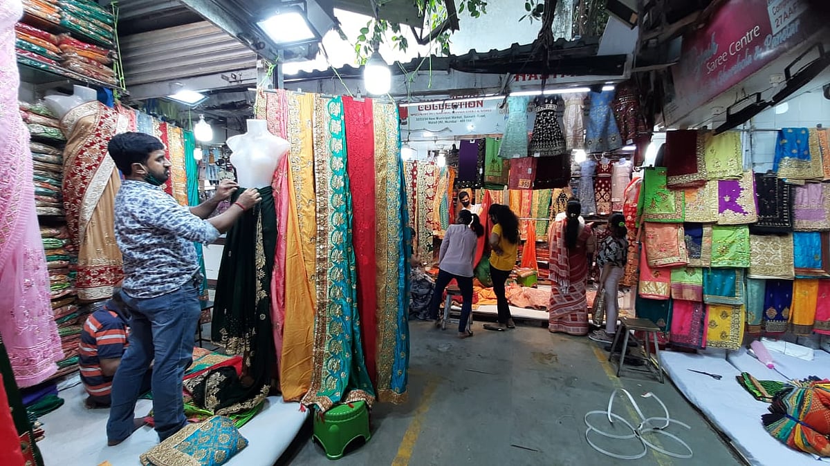 People were seen shopping in Mumbai after the government announced the easing of Covid-induced restrictions in city.