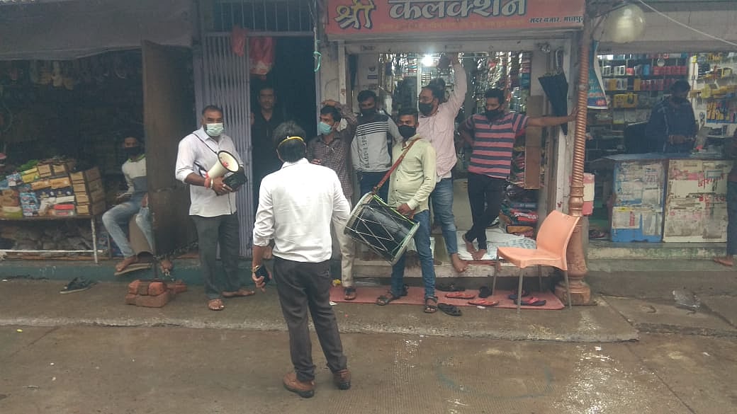 In Manpur, dholaks are played in front of houses of people who have not been vaccinated