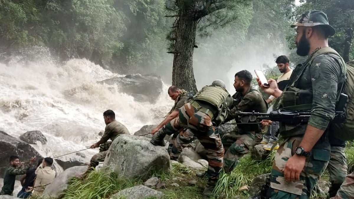 In Photos: Rescue operation underway after cloudburst hits Jammu & Kashmir village