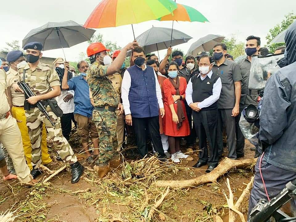 In Photos: Union Minister Narayan Rane visits Maharashtra's Taliye village, assures Central help to...