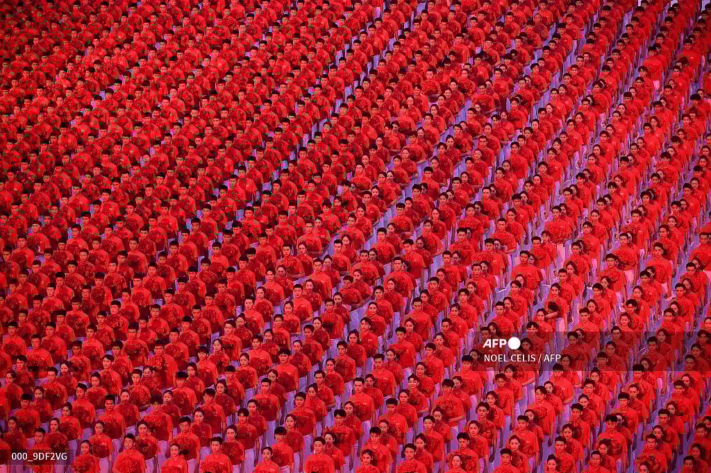 Visuals from the celebration of the 100th anniversary of the founding of the Communist Party of China at Tiananmen Square in Beijing on July 1, 2021.