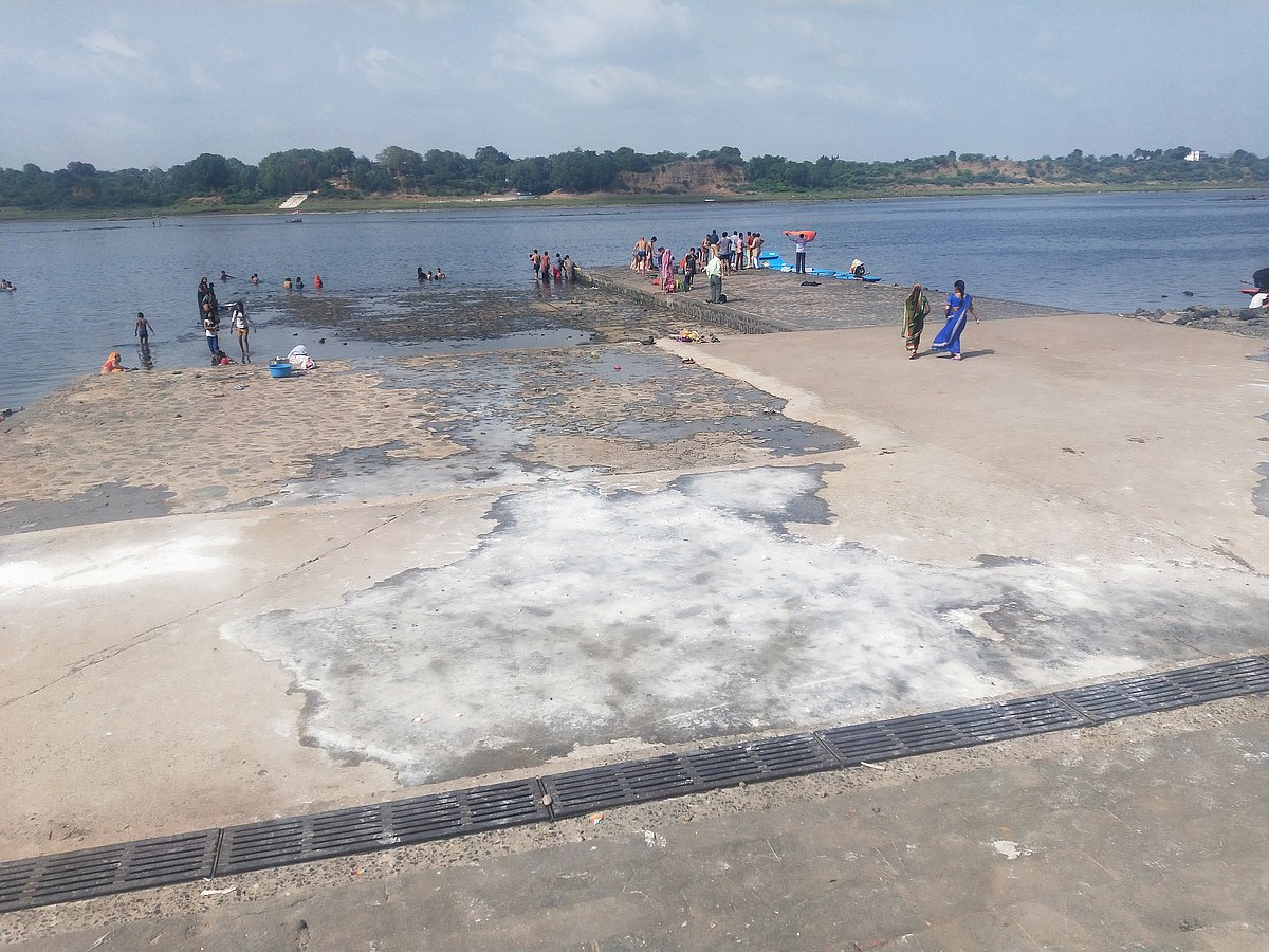 A view of Narmada river in Mandleshwar on Thursday 