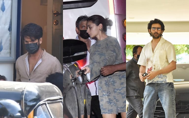 In Pics: Alia Bhatt, Kartik Aaryan, Shahid Kapoor and other Bollywood stars spotted by paps in Mumbai