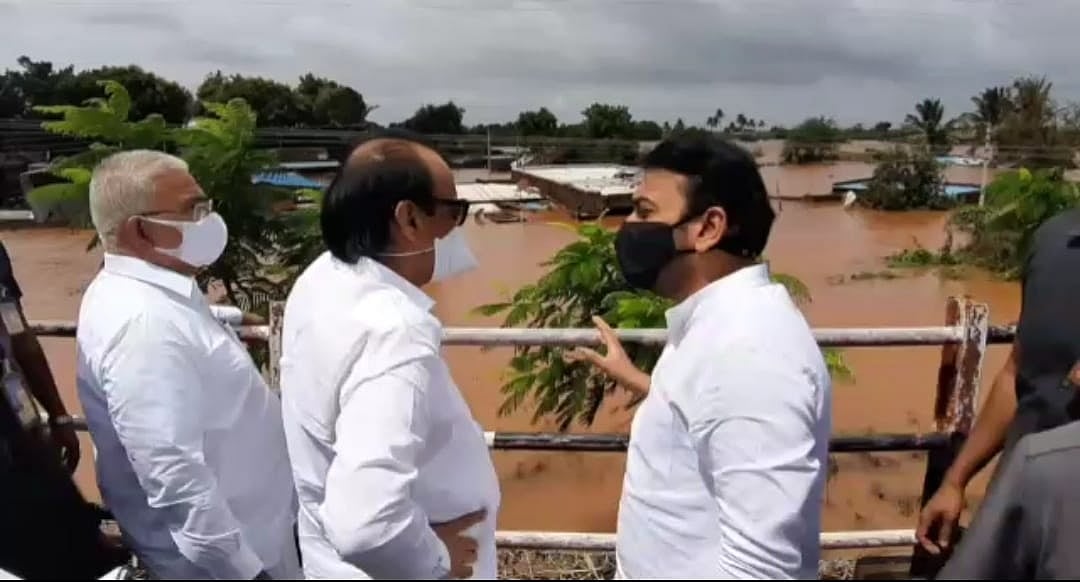 Pawar also interacted with the flood-affected people and assured them of rehabilitation and all help from the state government.