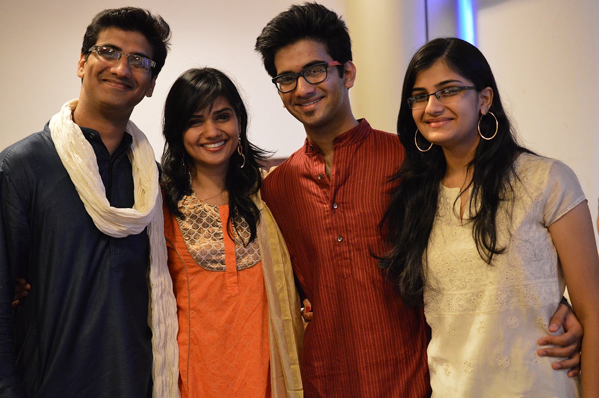 (L to R) Danish, Desiree, Areeb and Afreen Anwar