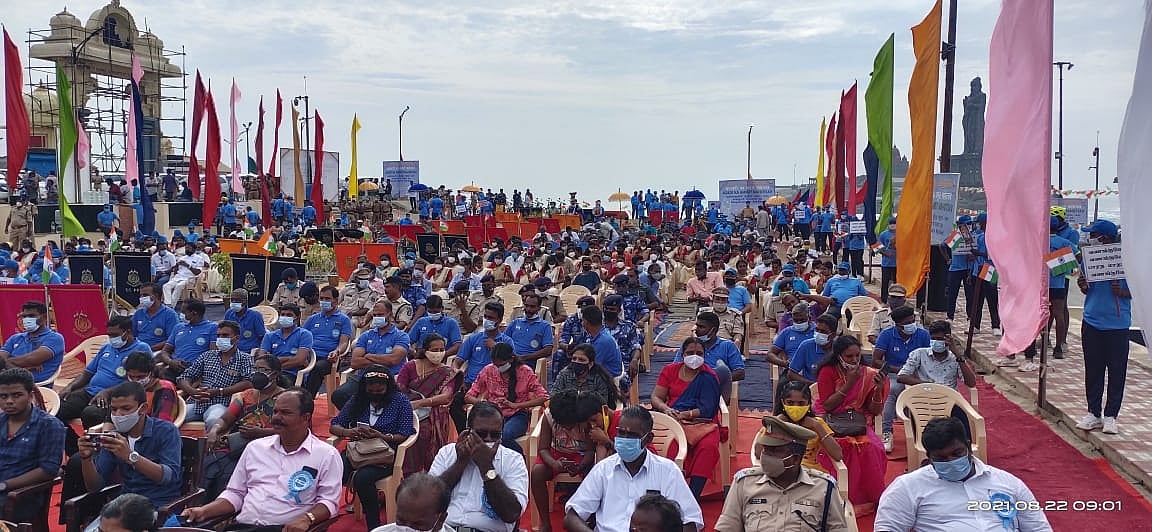 The rally aiming to rekindle the flame of the freedom movement will reach Rajghat on October 2 after covering 2850Km.

