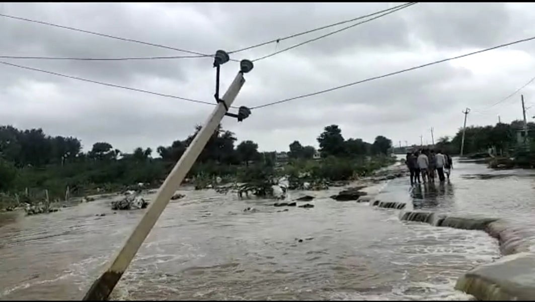 Around 100 villages in the rural area of the district have become islands