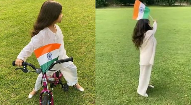 'Ghajini' star Asin shares unseen pics, videos of daughter Arin celebrating Independence Day