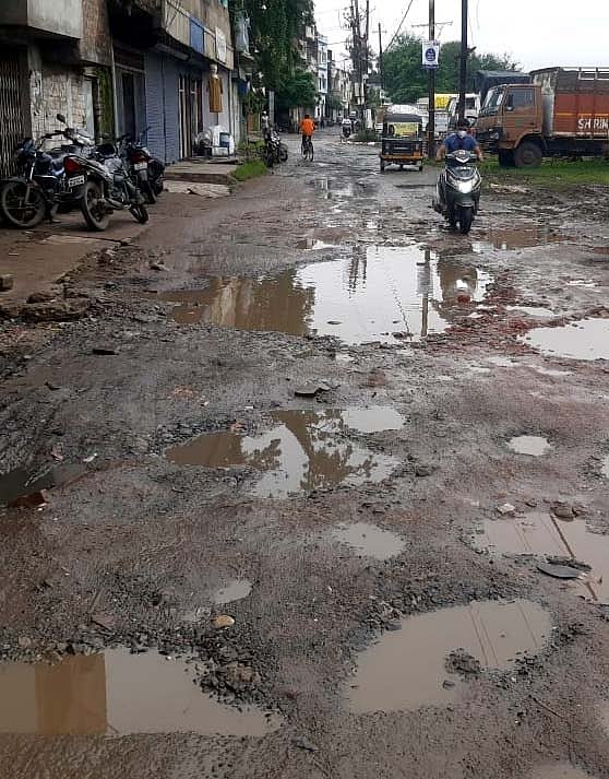 Bhopal road in bad shape