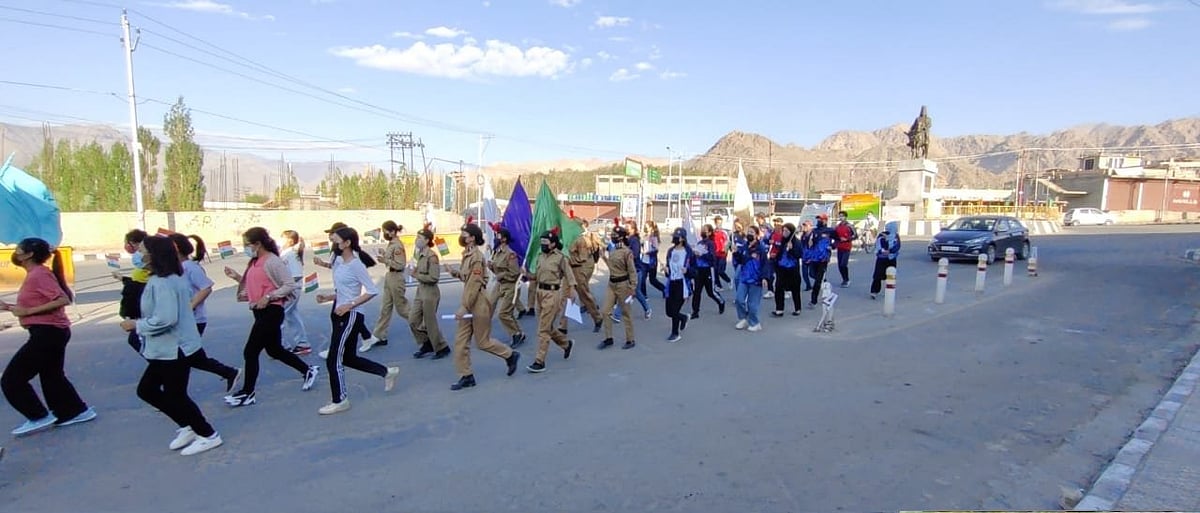 Fit India Freedom Run 2.0 organized at Leh (Ladakh)