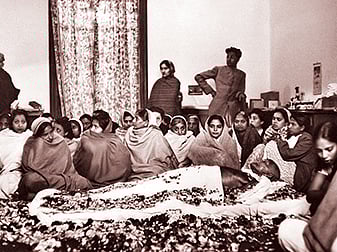 Gandhi in deep sleep at Birla House