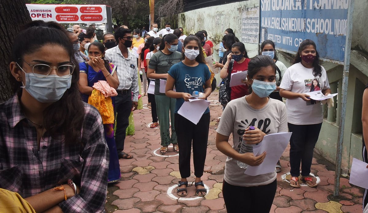 The aspirants at a centre.