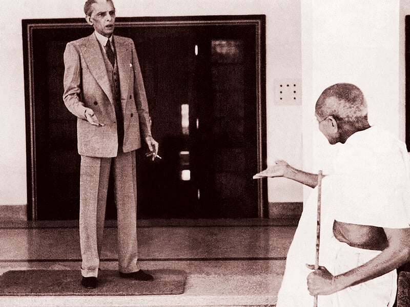 Gandhi with Jinnah, Bombay