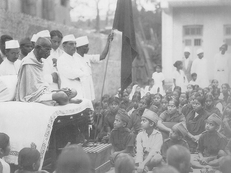 Gandhi during non-cooperation movement