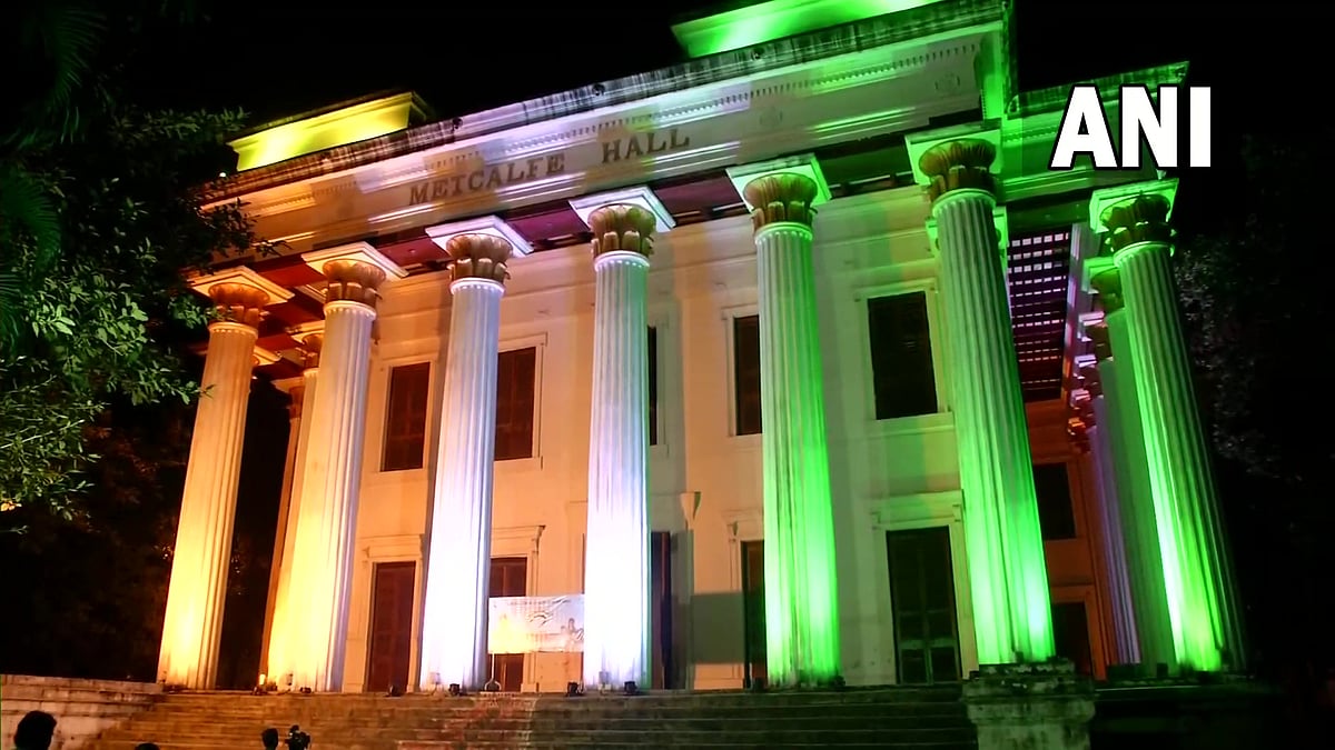Metcalfe Hall in Kolkata light up in colours of Tricolour