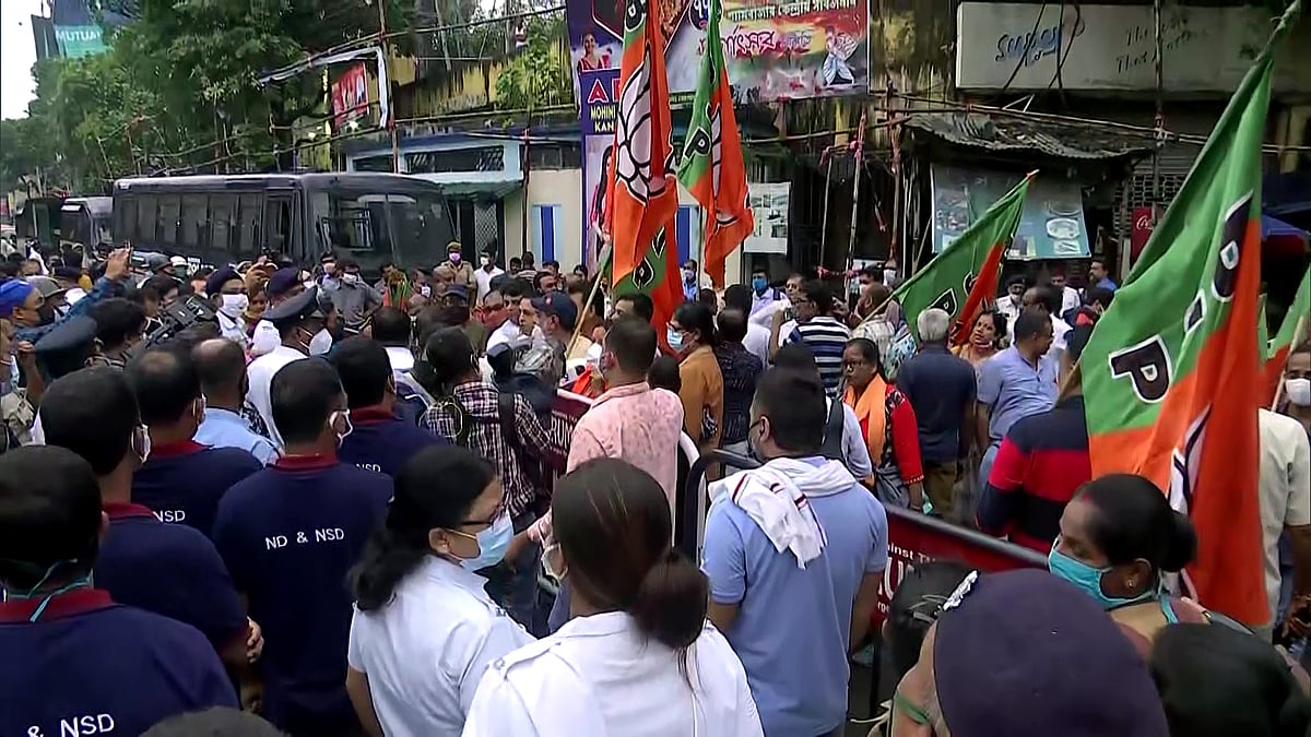 West Bengal: BJP takes out protest rallies against communal violence in Bangladesh
