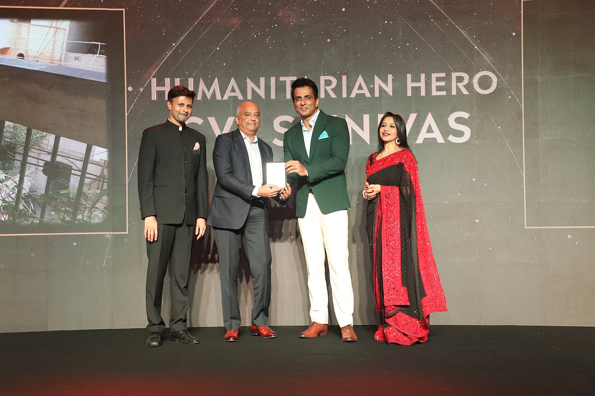 Abhishek Karnani, CVL Srinivas, Sonu Sood and Megha Tata