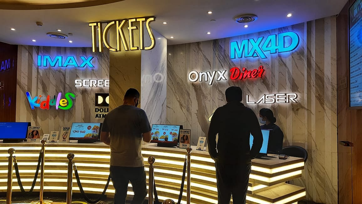 People book movie tickets at Inox mall, Malad