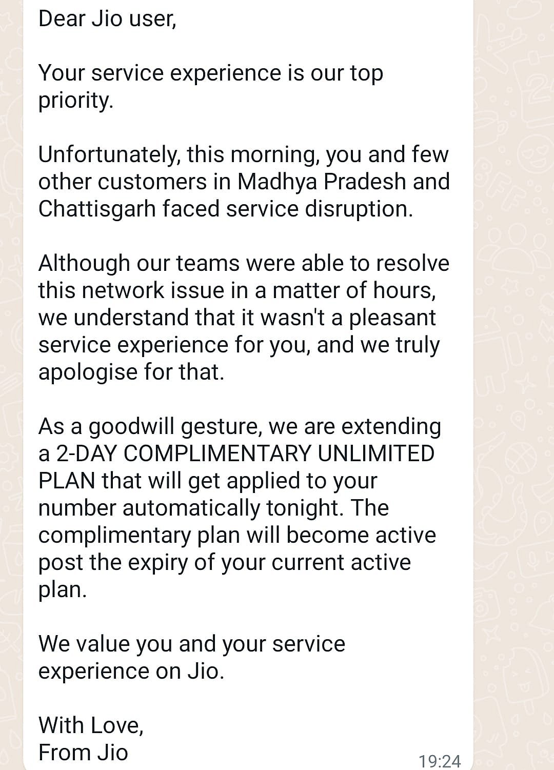 Madhya Pradesh: Own Jio mobile network springs to life after 8 hours