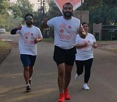 450 people from Madhya Pradesh run for clean, healthy India