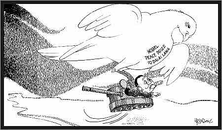 Dalai Lama awarded the Nobel Prize for Peace: The Week, October 01, 1989