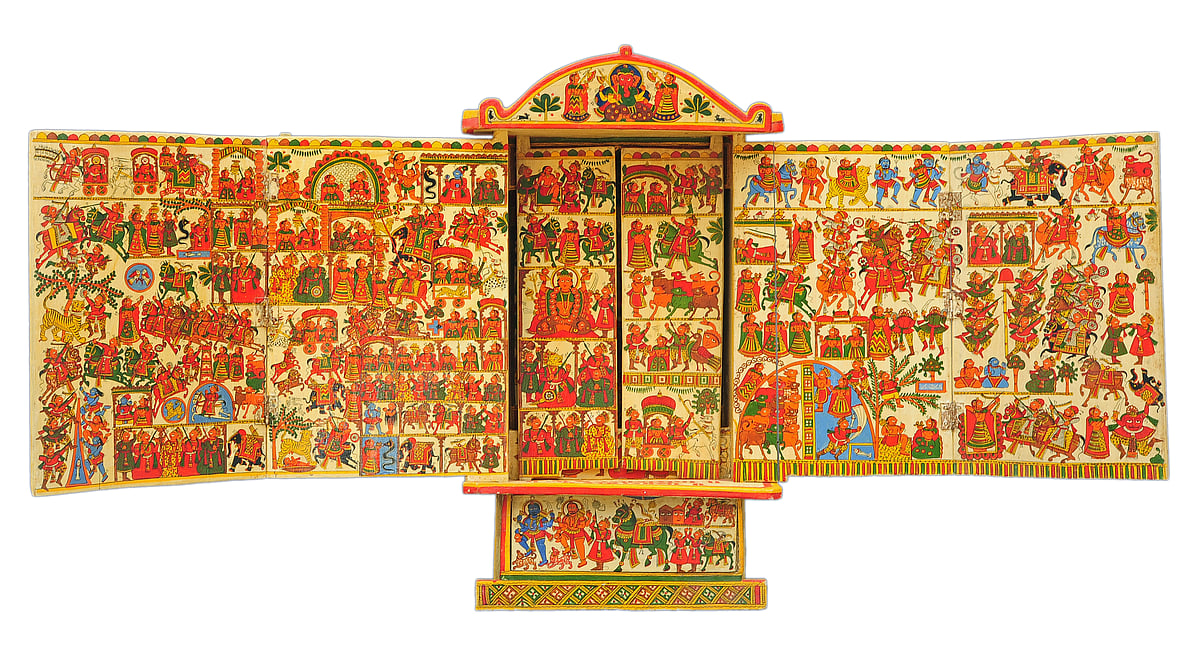 Madhya Pradesh: Portable temple from Raj at the Indira Gandhi Rashtriya Manav Sangrahalaya