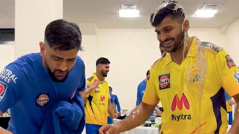 Watch Video: CSK celebrates 'Lord' Shardul Thakur's birthday after winning IPL final against KKR