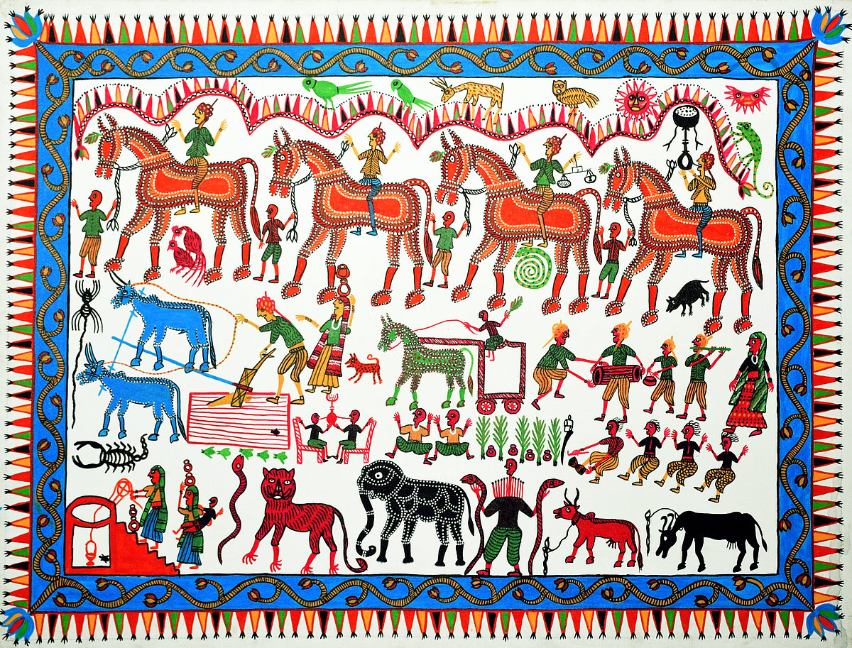 Madhya Pradesh: Rathwa tribe’s Pithora Chitra at Indira Gandhi Rashtriya Manav Sangrahalaya