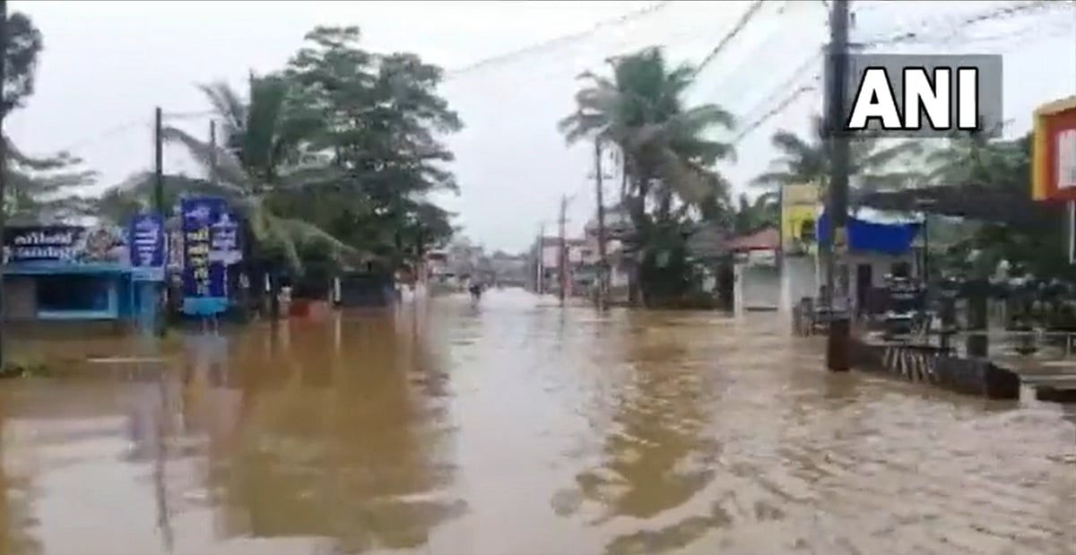 Watch video: Roads in parts of Kerala's Pathanamthitta district waterlogged following heavy rainfall