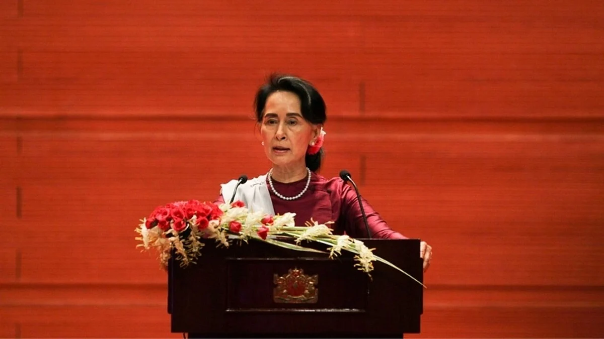 Myanmar's leader Aung San Suu Kyi | 