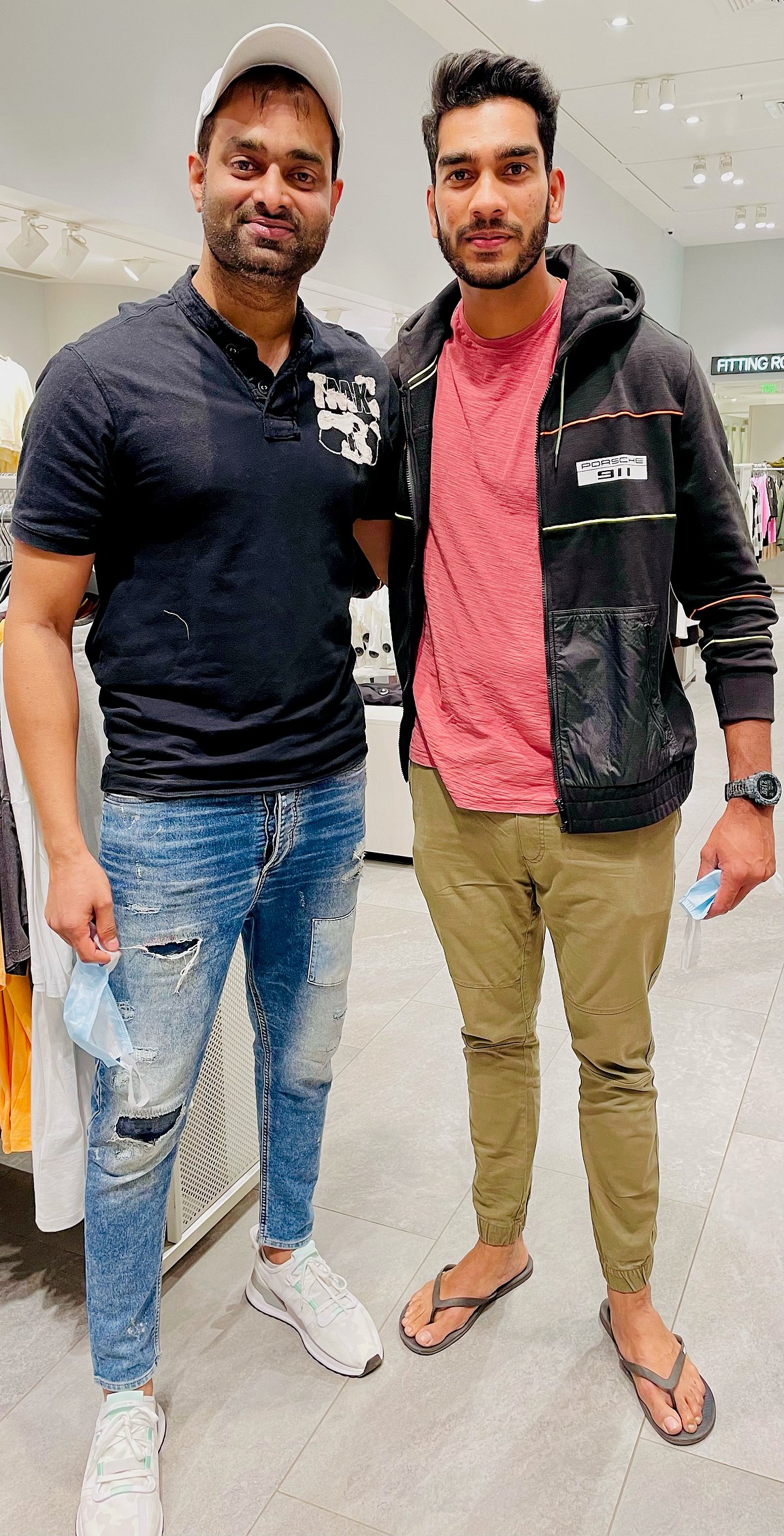 Anand Rajan (l) with Venkatesh Iyer.