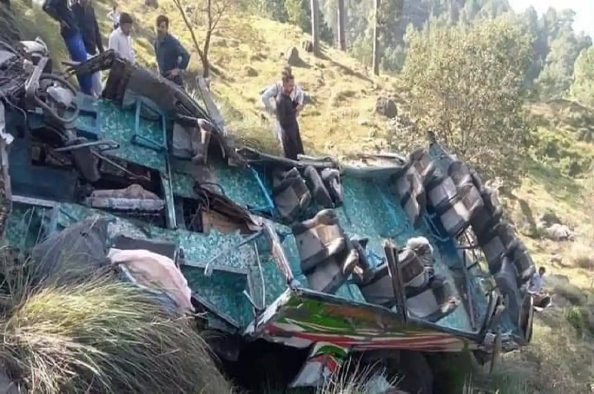 PoK: At least 22 killed, 8 injured after bus falls 500 meters down in ravine 