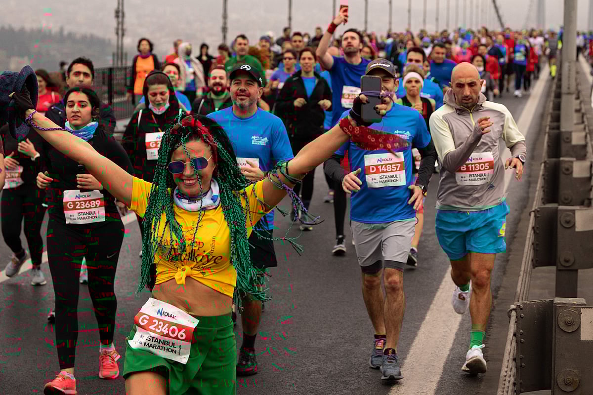 Around 40,000 participants competed in the run 
